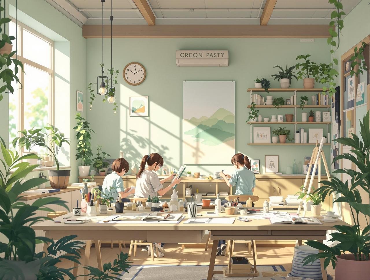 日本短剧品牌故事 - 动画工作室创作场景